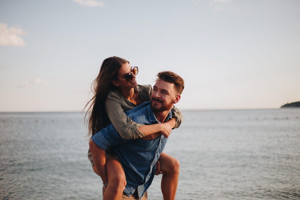 Young millennial couple celebrating Valentine's day